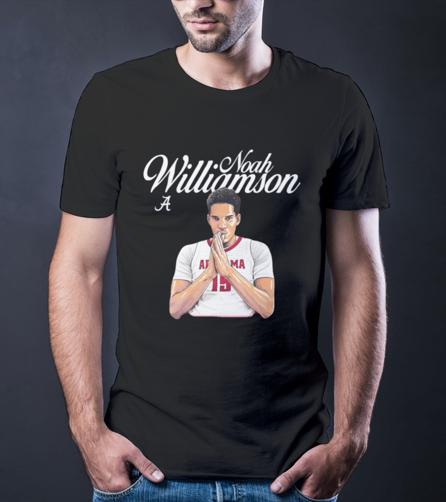 Noah Williamson Alabama 15 Crimson Tide NCAA Basketball Celebration T-Shirt