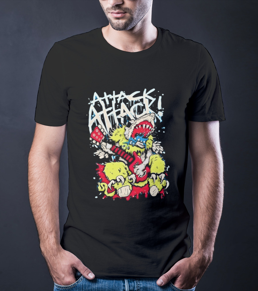 Attack Attack Monster Holding Guitar T-Shirt