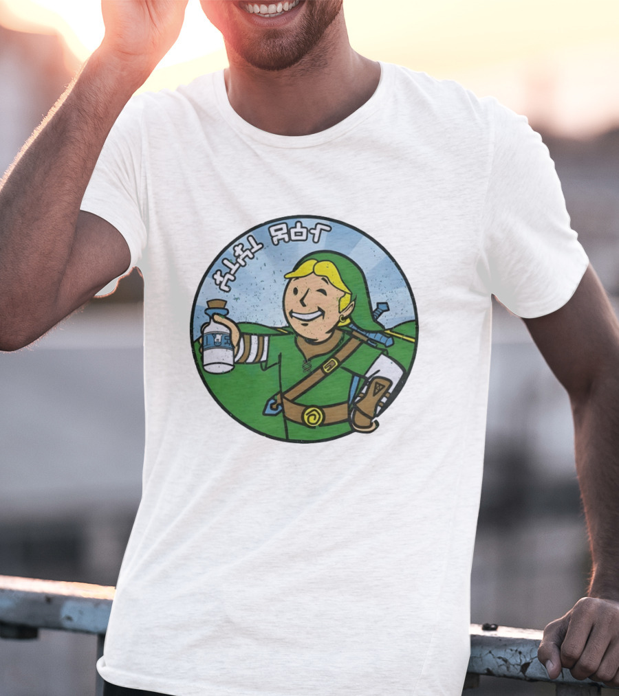 The Legend Of Zelda Link And Fallout Vault Boy T-Shirt