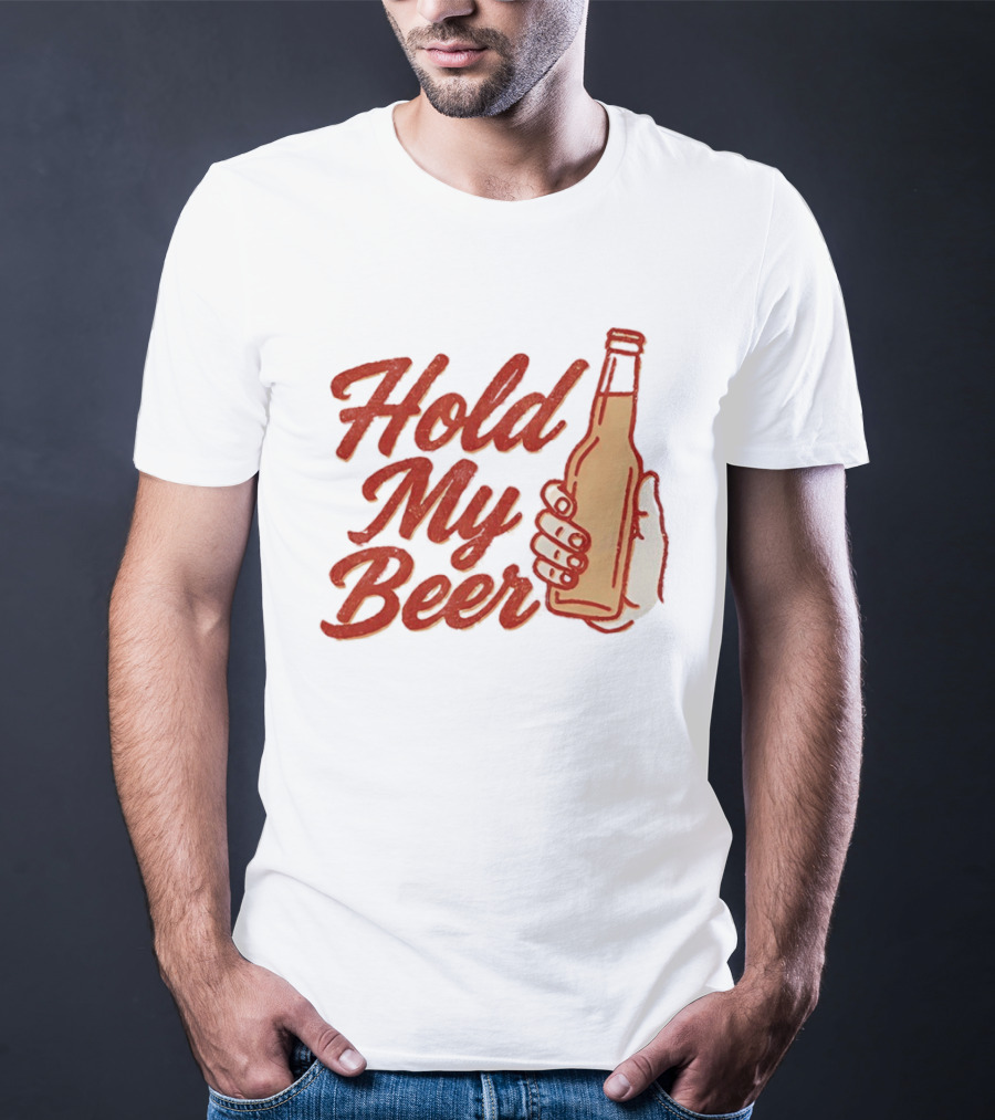 Hold My Beer Hand Holding Beer Bottle T-Shirt