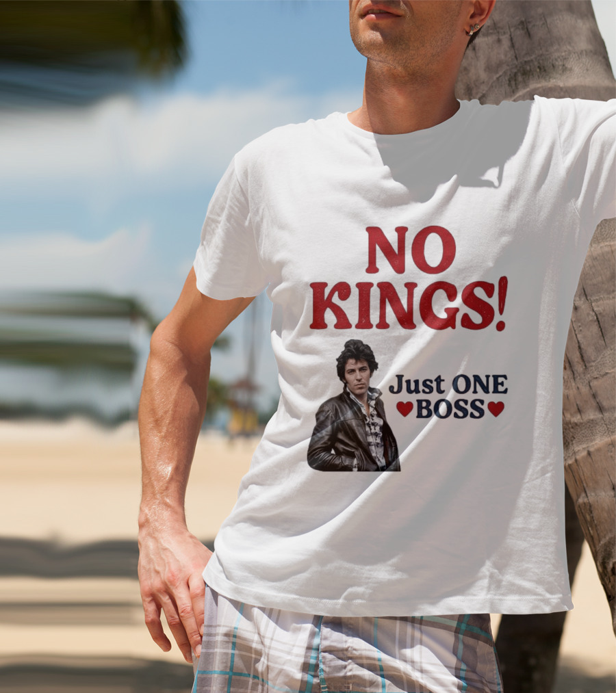No Kings Just One Boss Leather Jacket T-Shirt