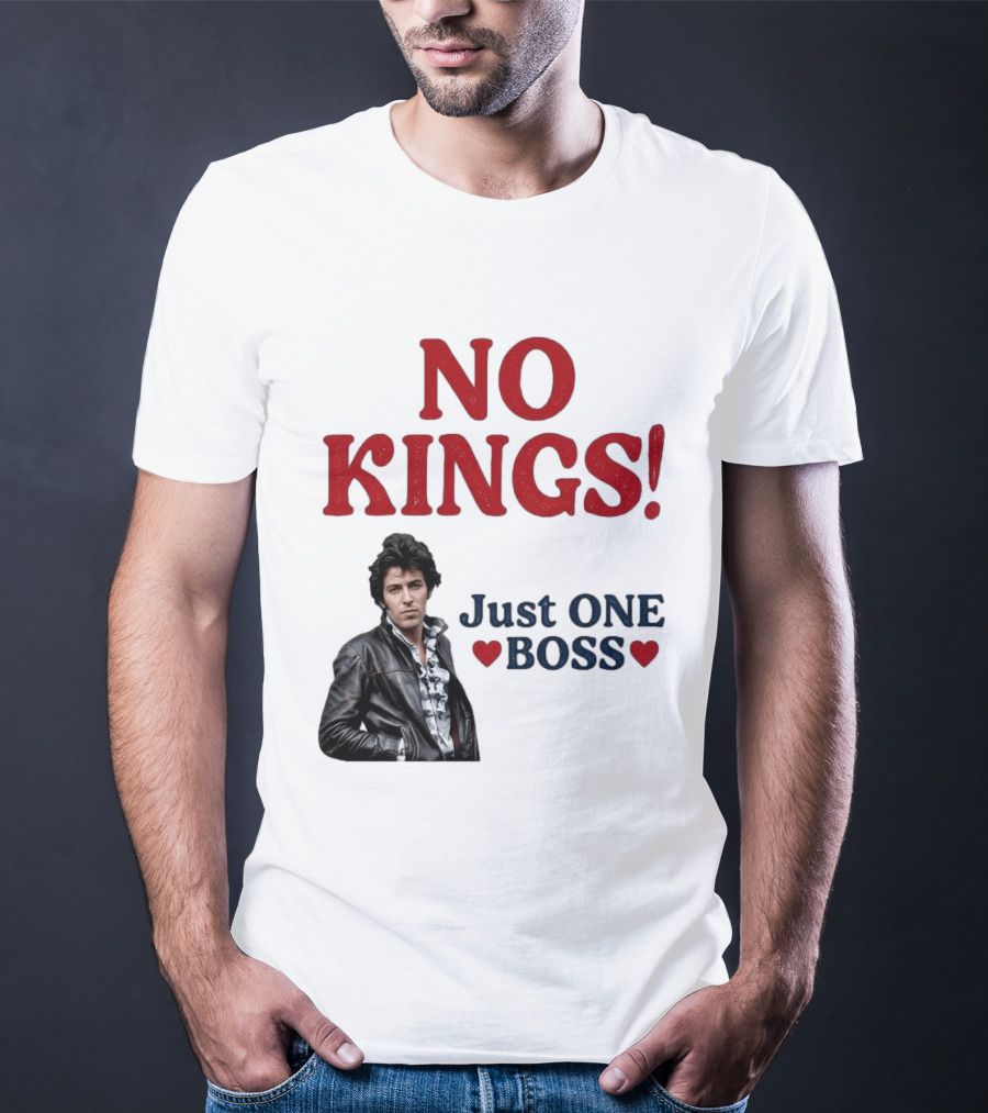 No Kings Just One Boss Leather Jacket T-Shirt