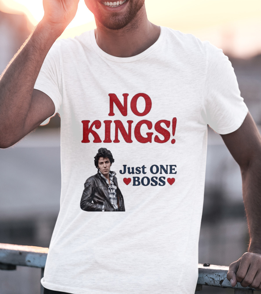 No Kings Just One Boss Leather Jacket T-Shirt