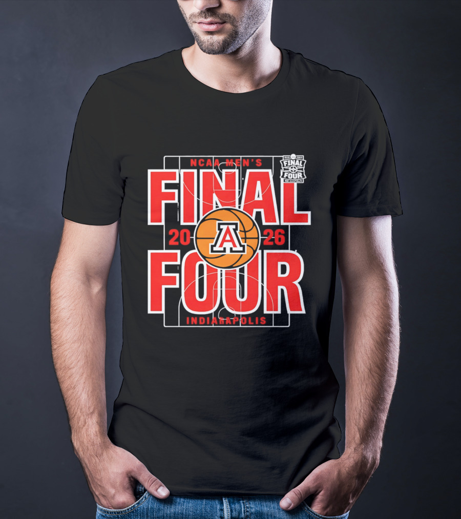 Arizona Wildcats 2026 NCAA Men's Final Four Indianapolis March Madness T-Shirt