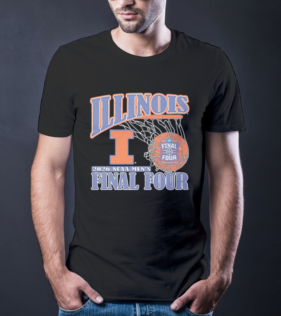 Illinois 2026 NCAA Men's Final Four Basketball Indianapolis T-Shirt