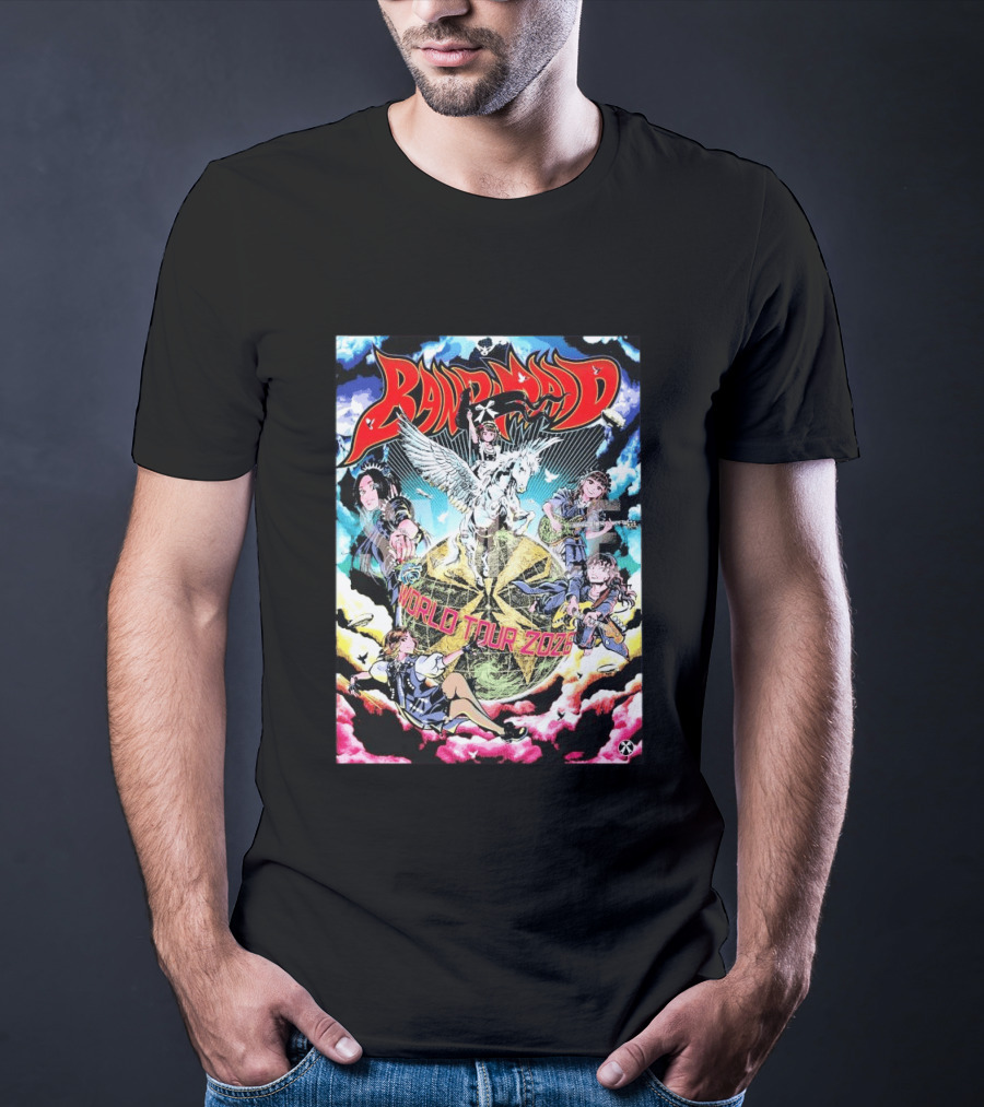 Band Maid World Tour 2026 Anime Style Pegasus T-Shirt