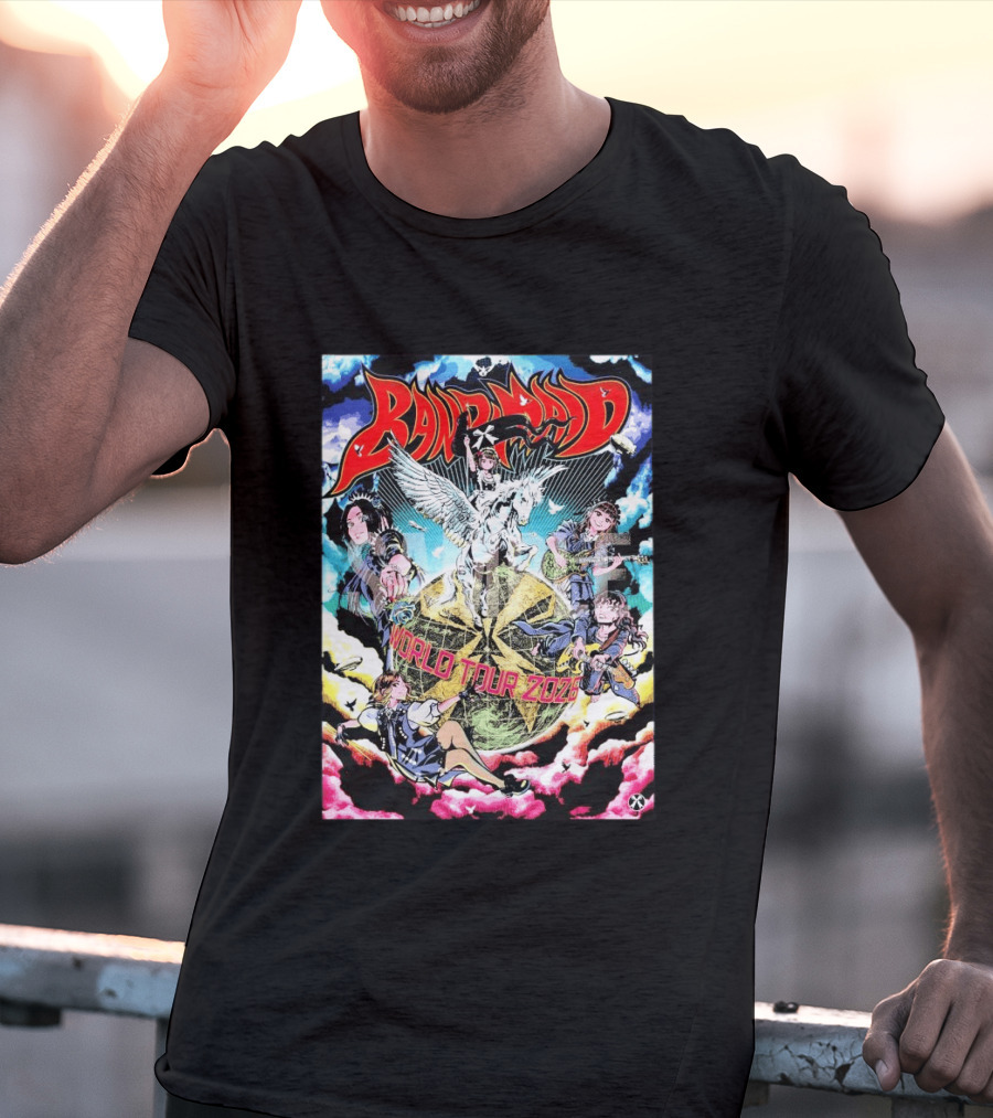Band Maid World Tour 2026 Anime Style Pegasus T-Shirt
