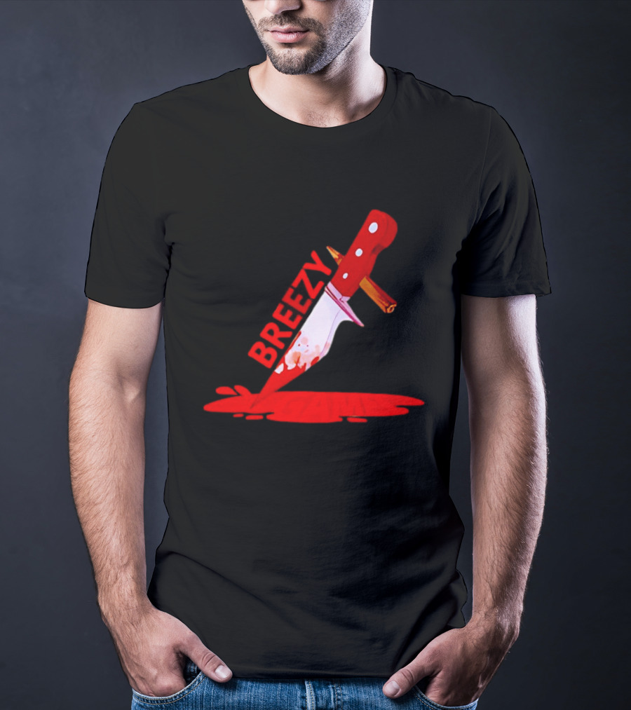 Breezy Games Bloodstained Knife T-Shirt
