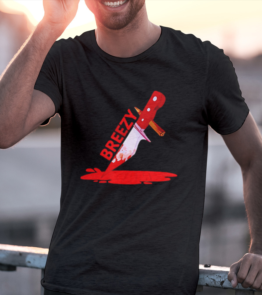 Breezy Games Bloodstained Knife T-Shirt