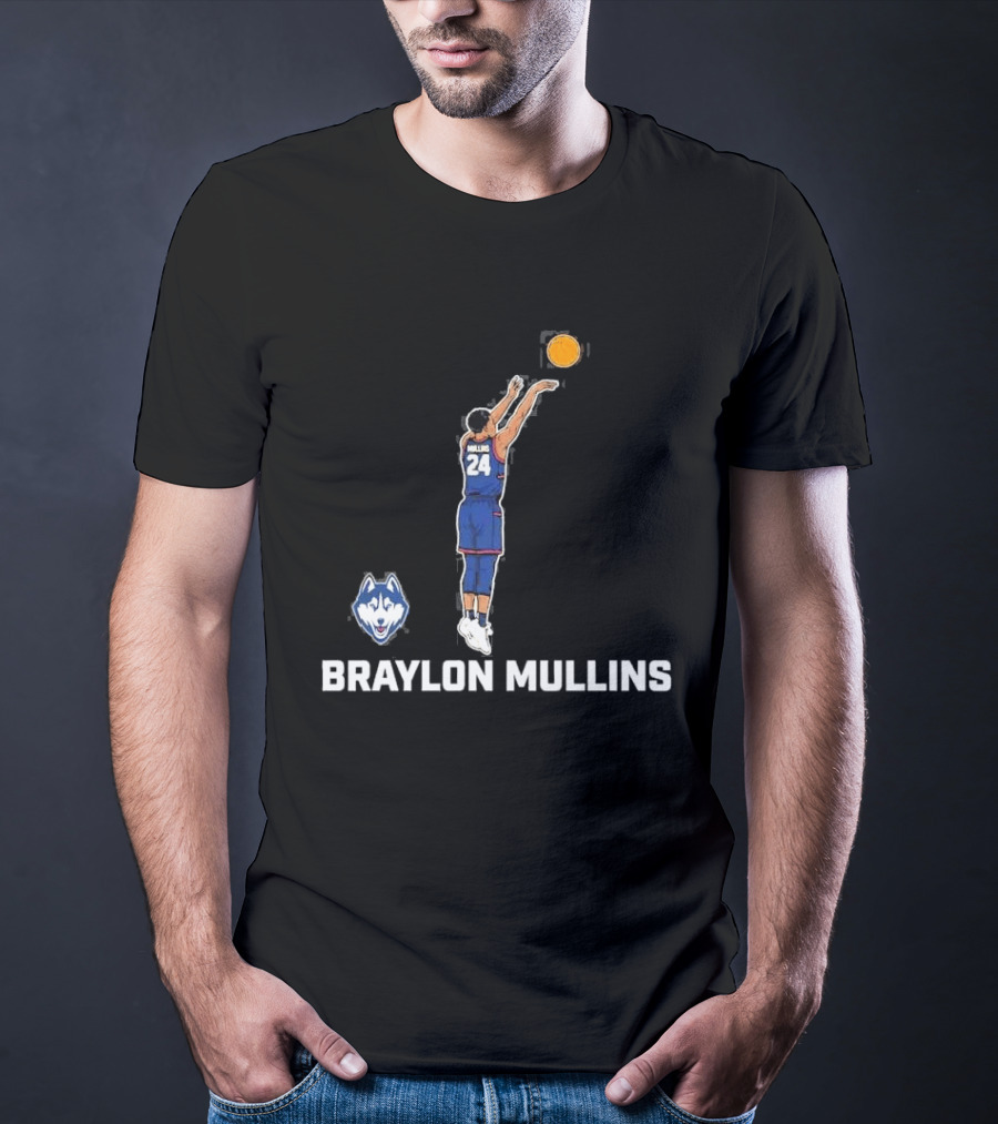 Braylon Mullins UConn Huskies 2026 Game Winner Vs Duke March Madness T-Shirt
