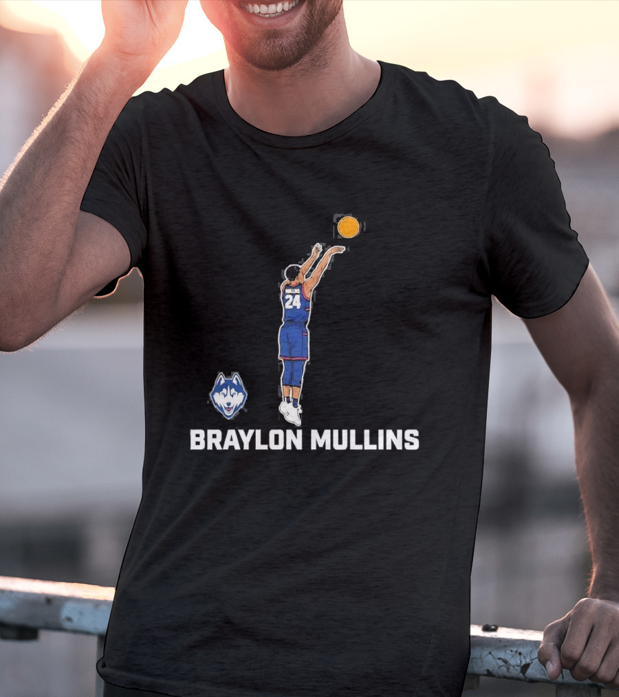 Braylon Mullins UConn Huskies 2026 Game Winner Vs Duke March Madness T-Shirt