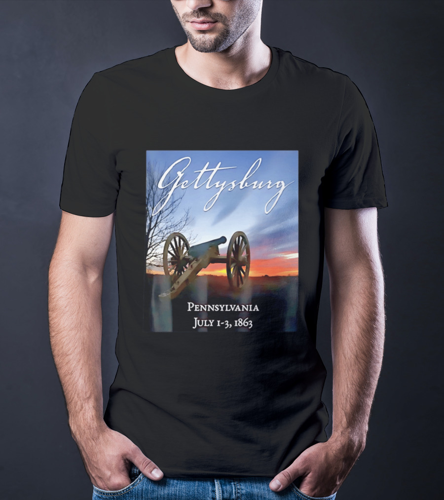 Gettysburg Cannon Battle Pennsylvania July 1 3 1863 Civil War T-Shirt