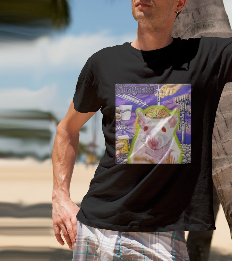 Stray Rats Lab Rat WiFi Fluoride Syringe Brain Injection T-Shirt