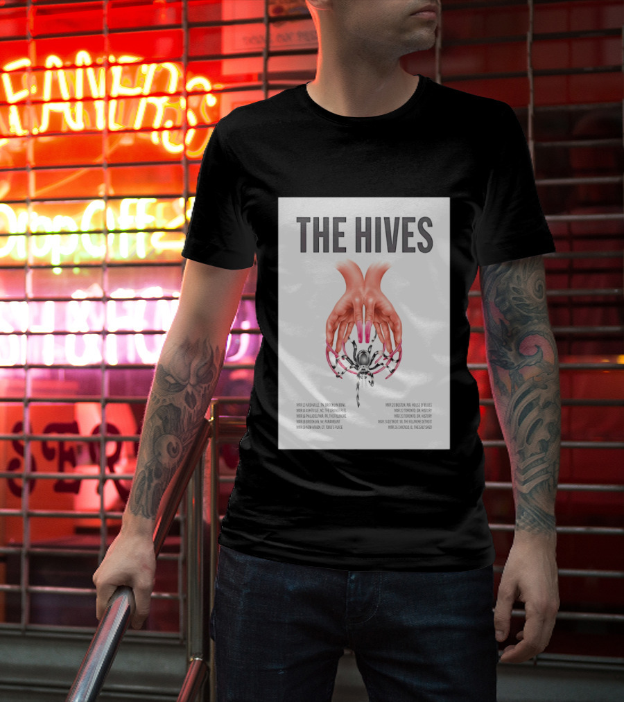 The Hives March 2026 Tour Dates Brooklyn Bowl House Of Blues History Fillmore Salt Shed T-Shirt