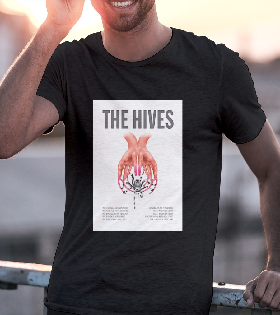 The Hives March 2026 Tour Dates Brooklyn Bowl House Of Blues History Fillmore Salt Shed T-Shirt