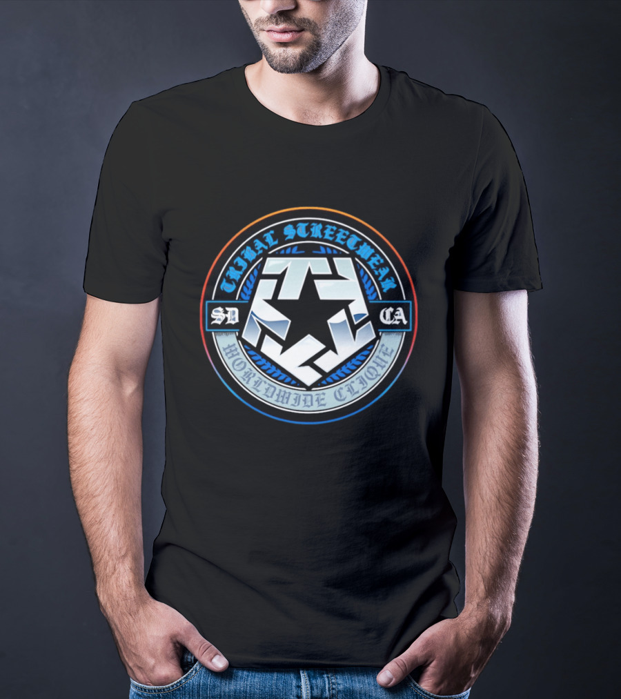 Tribal Streetwear Worldwide Clique San Diego CA Star 1989 T-Shirt