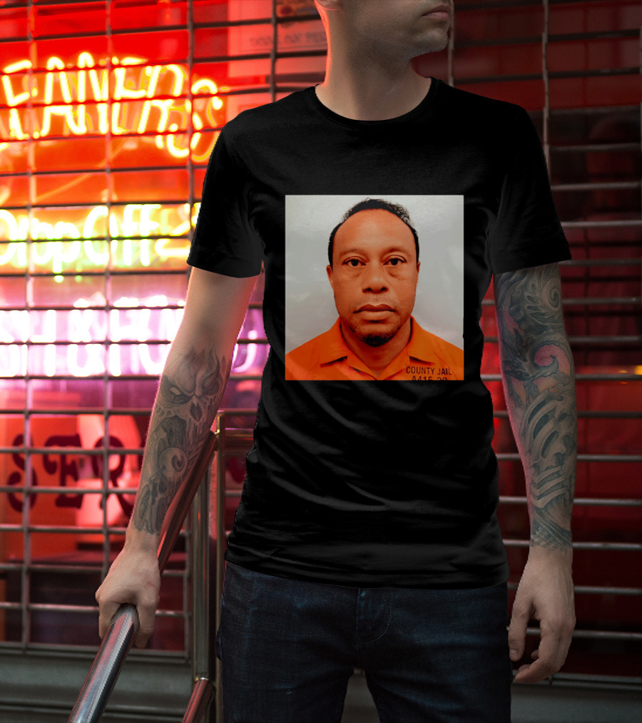 Tiger Woods 2026 County Jail 4415 29 Shot Edit T-Shirt