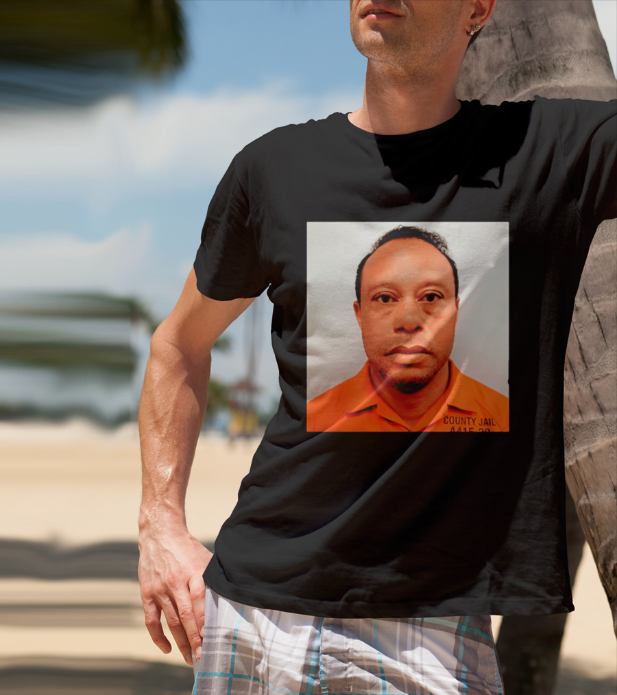 Tiger Woods 2026 County Jail 4415 29 Shot Edit T-Shirt