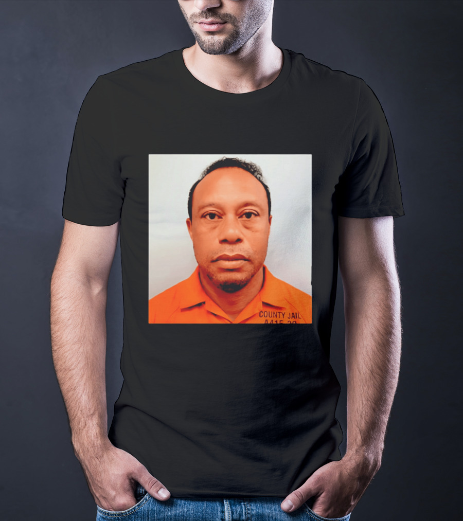 Tiger Woods 2026 County Jail 4415 29 Shot Edit T-Shirt