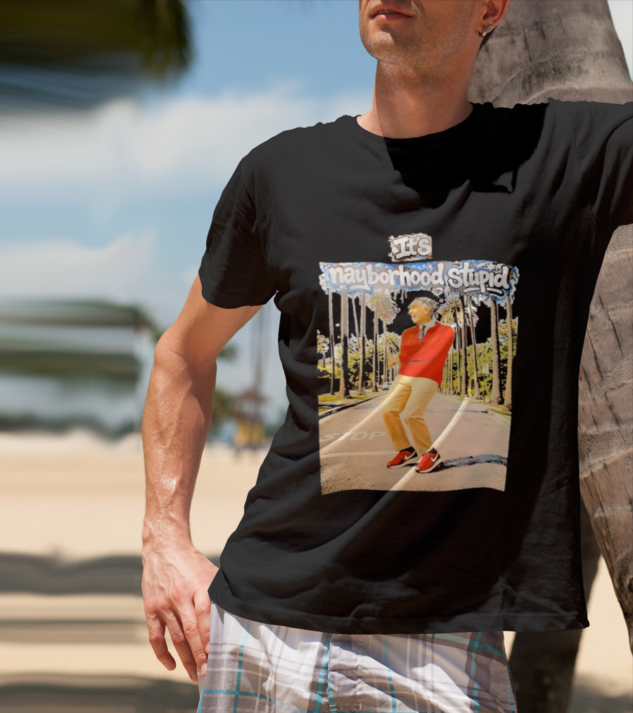 Mister Rogers Primitive Skateboarding It's Nayborhood Stupid T-Shirt