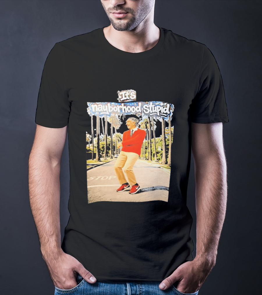 Mister Rogers Primitive Skateboarding It's Nayborhood Stupid T-Shirt
