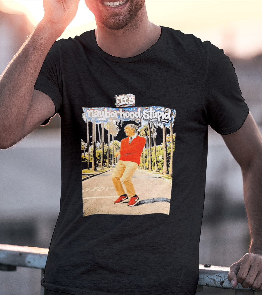 Mister Rogers Primitive Skateboarding It's Nayborhood Stupid T-Shirt