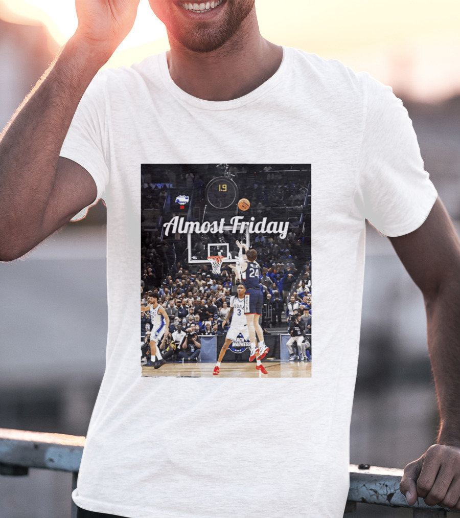 Almost Friday March Madness Basketball Buzzer Beater 2026 T-Shirt