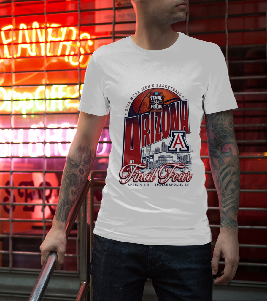 2026 NCAA Men's Basketball Arizona Wildcats Final Four Indianapolis T-Shirt