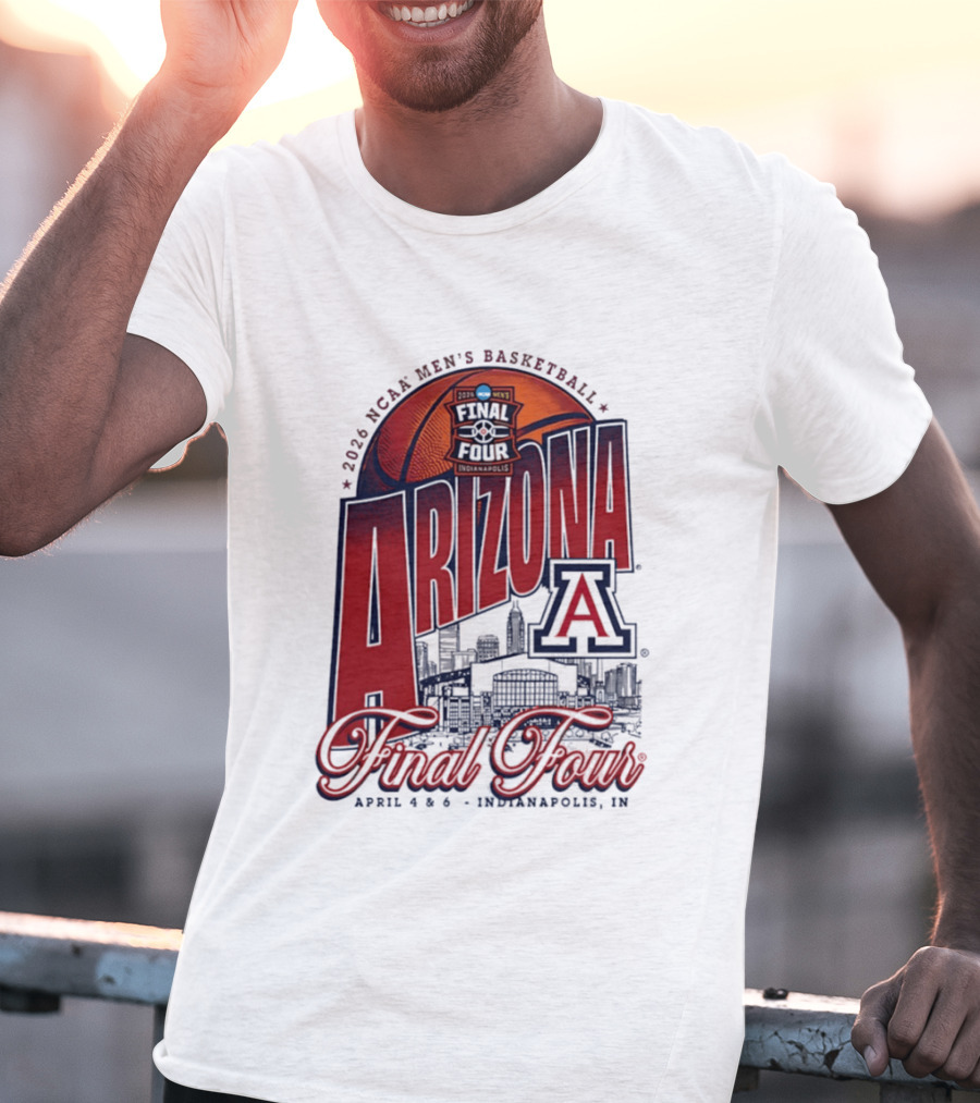 2026 NCAA Men's Basketball Arizona Wildcats Final Four Indianapolis T-Shirt
