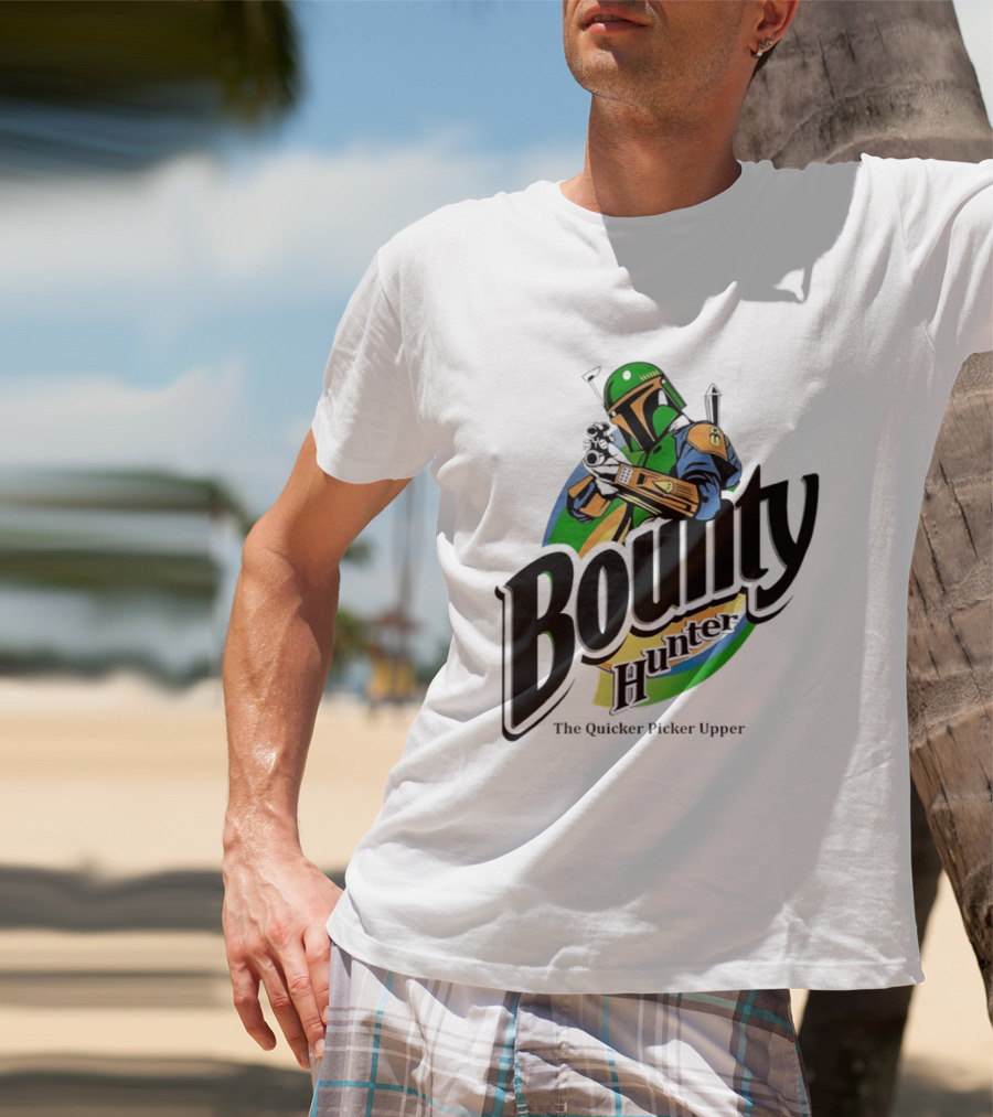 Bounty Hunter The Quicker Picker Upper Mandalorian T-Shirt