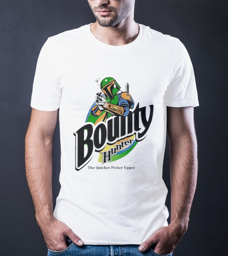 Bounty Hunter The Quicker Picker Upper Mandalorian T-Shirt