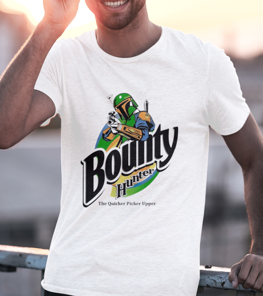 Bounty Hunter The Quicker Picker Upper Mandalorian T-Shirt