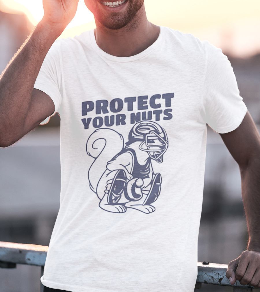 Protect Your Nuts Squirrel Catcher Mom Baseball T-Shirt