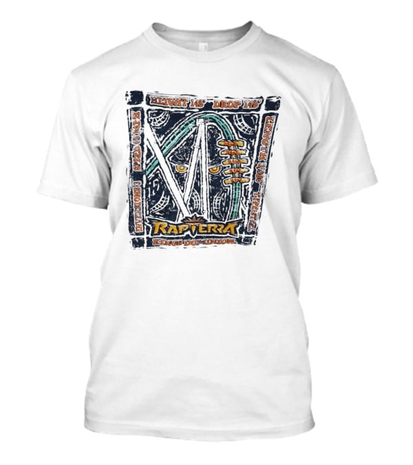 Rapterra Roller Stats Kings Dominion Height Drop Speed Length T-Shirt