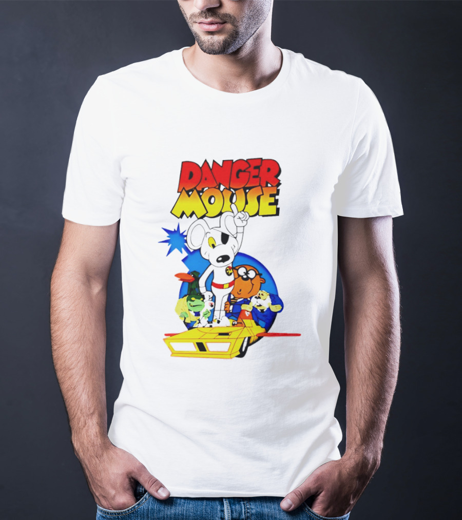 Danger Mouse Animated Character Adventure Team T-Shirt
