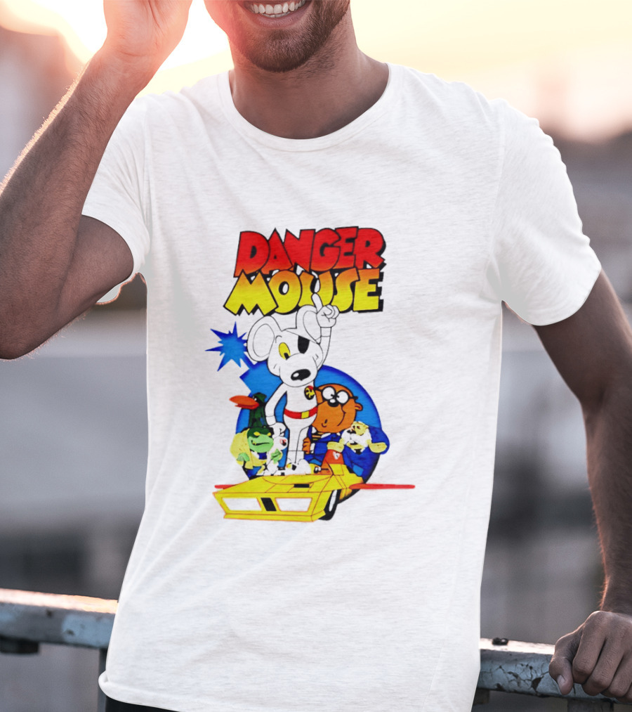 Danger Mouse Animated Character Adventure Team T-Shirt