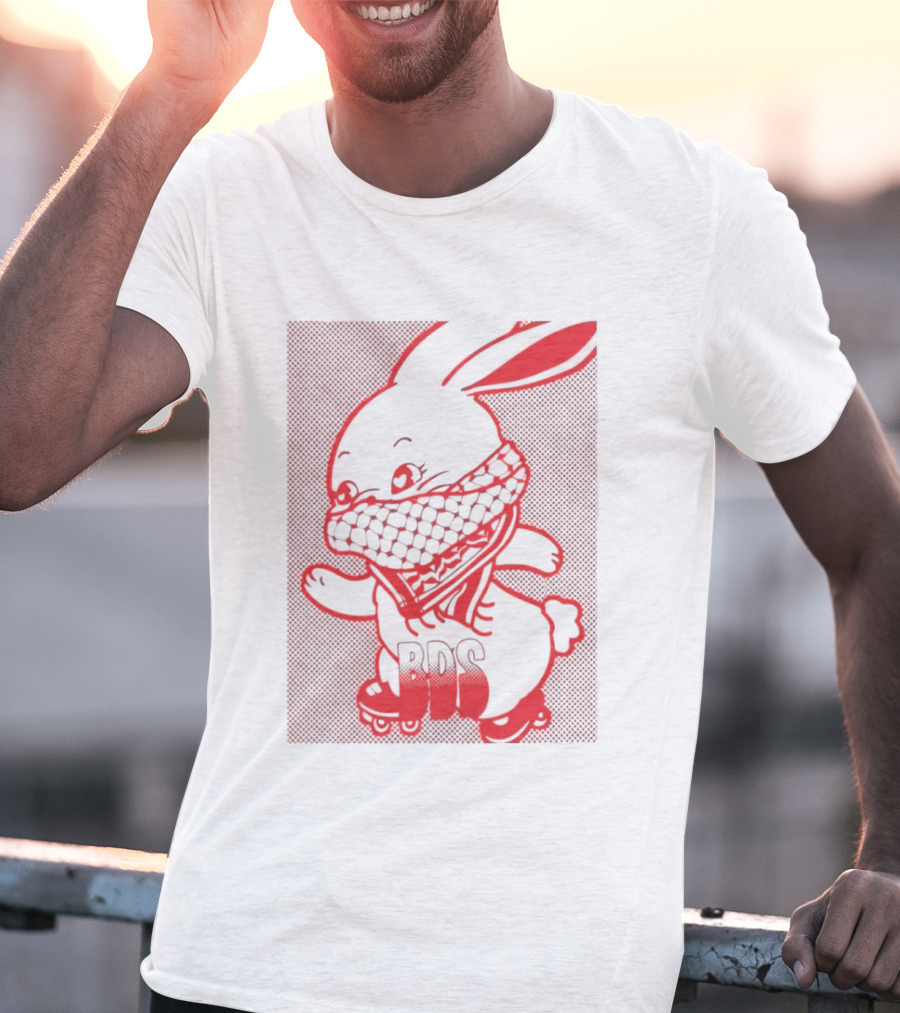 Skater Bunny BDS Vintage Roller Skates T-Shirt