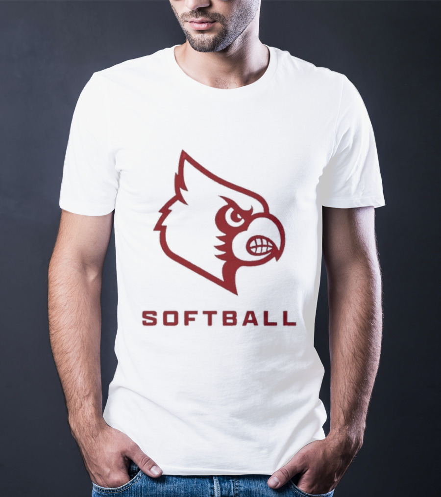 Louisville Cardinals Softball 2026 Pink Uniform T-Shirt
