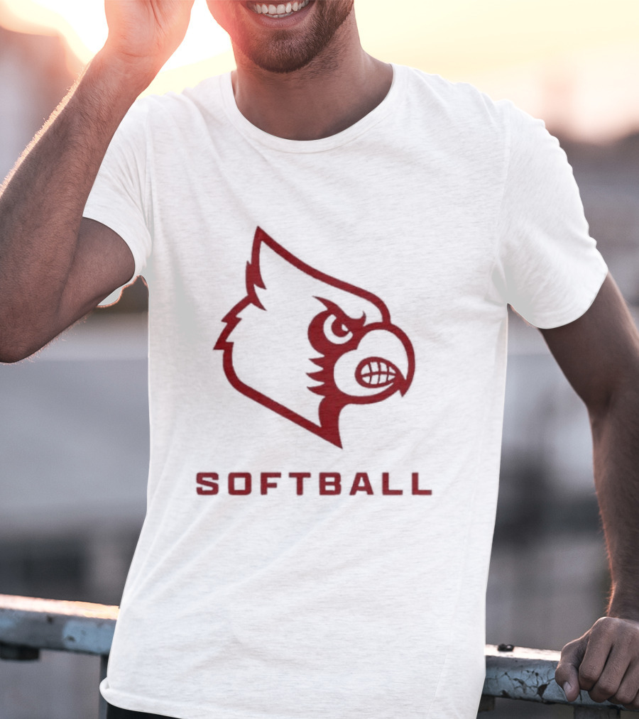 Louisville Cardinals Softball 2026 Pink Uniform T-Shirt