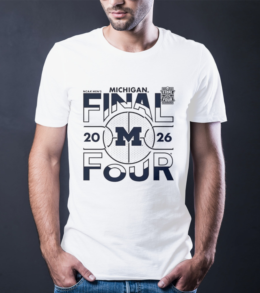 NCAA Men's Michigan 2026 Final Four Basketball T-Shirt
