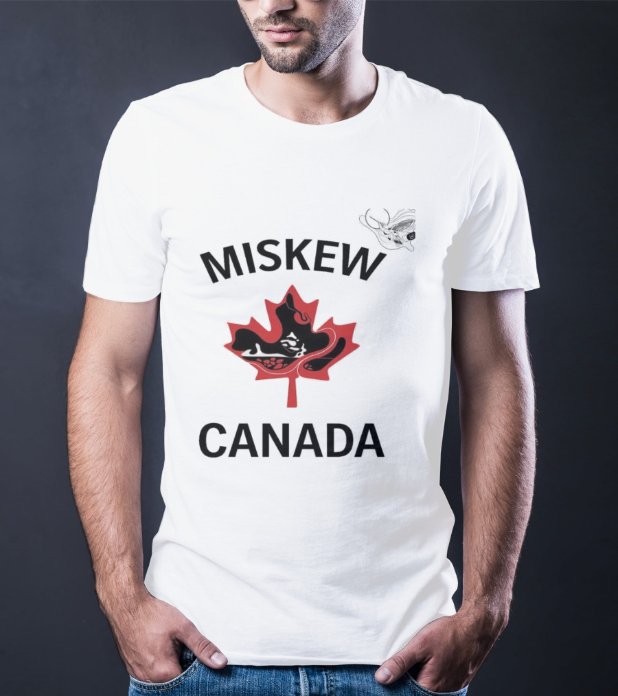 Miskew Canada Maple Leaf Moose T-Shirt