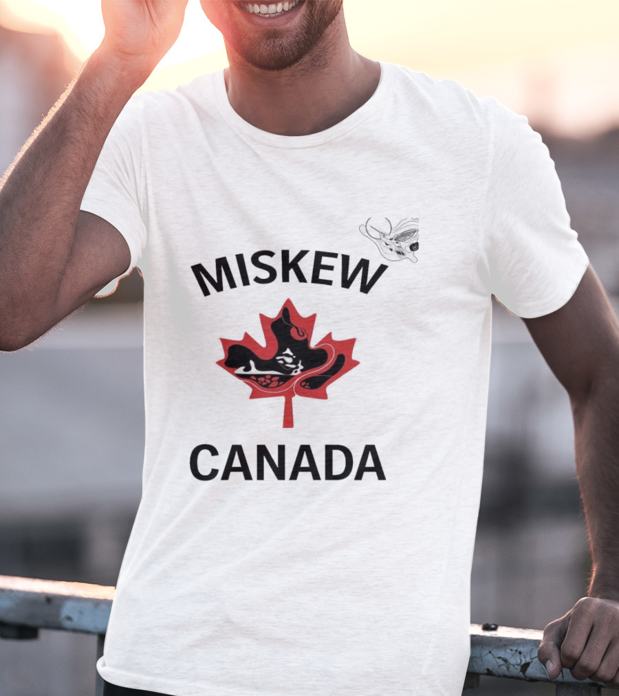 Miskew Canada Maple Leaf Moose T-Shirt