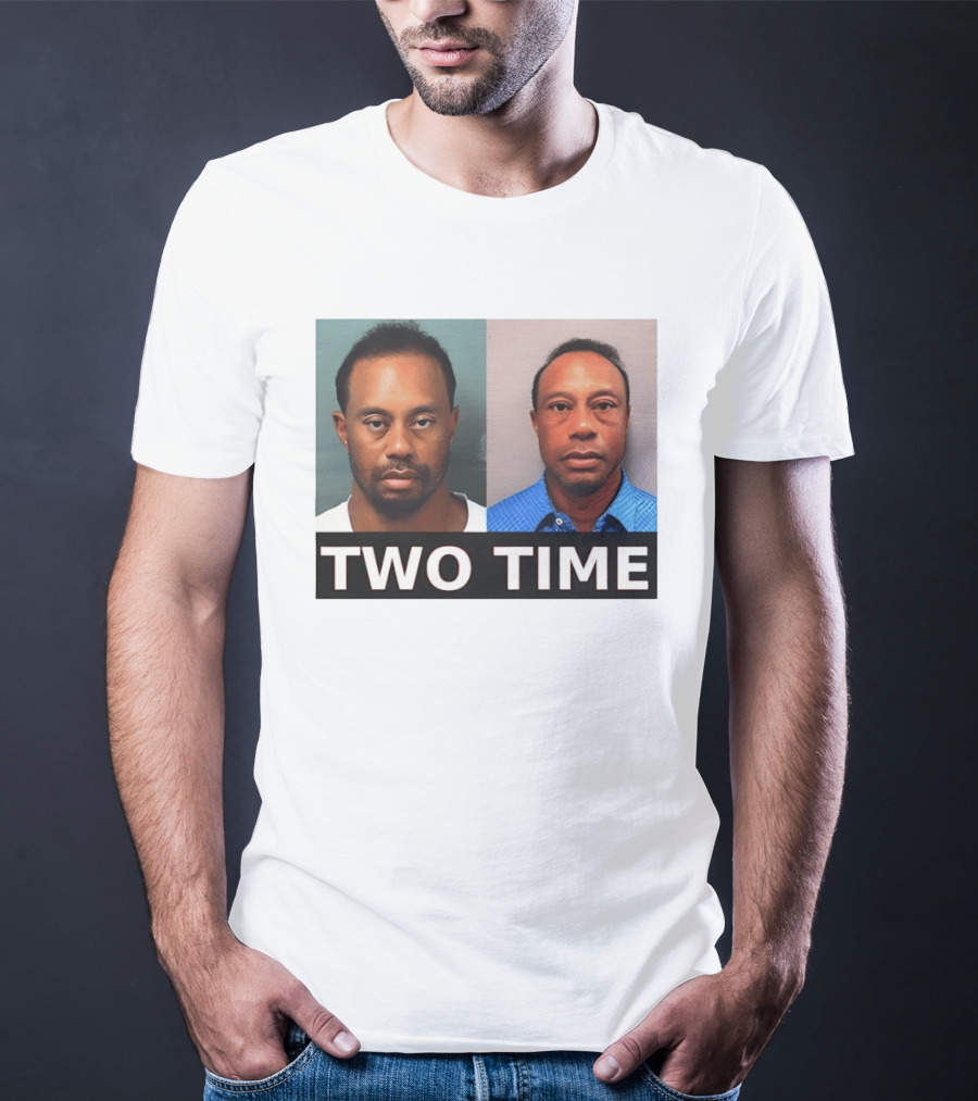 Tiger Woods Shot Two Time Meme Image T-Shirt