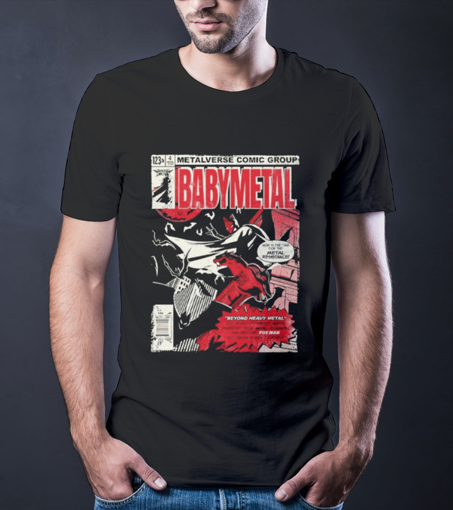 Babymetal Metalverse Comic Group 2026 Fox Man T-Shirt