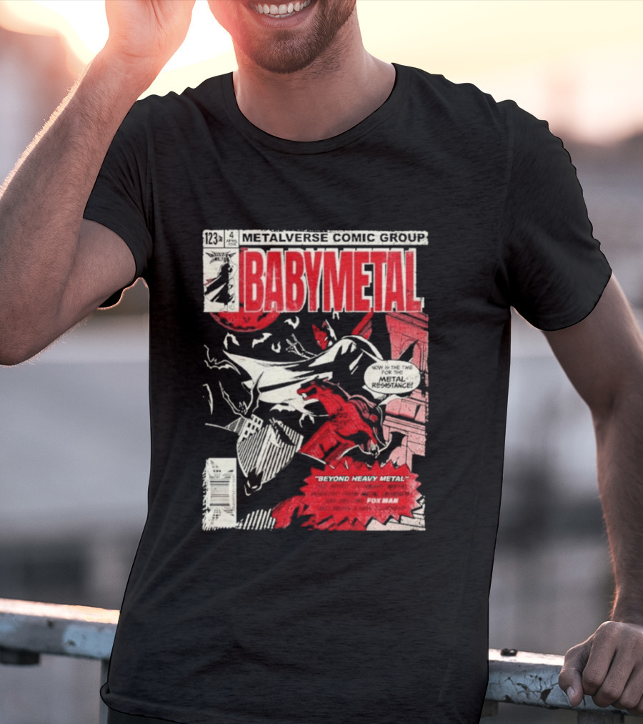 Babymetal Metalverse Comic Group 2026 Fox Man T-Shirt