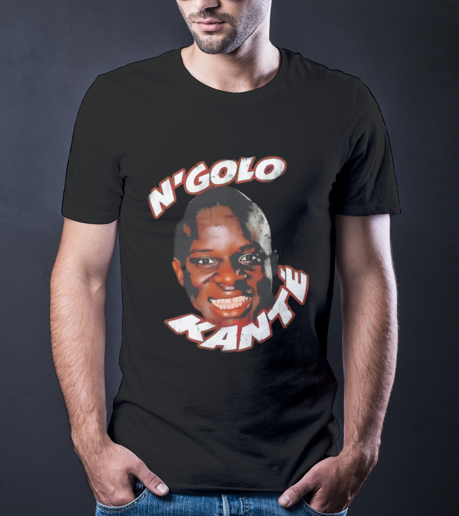 N'Golo Kante France National Soccer Star Big Face Head T-Shirt