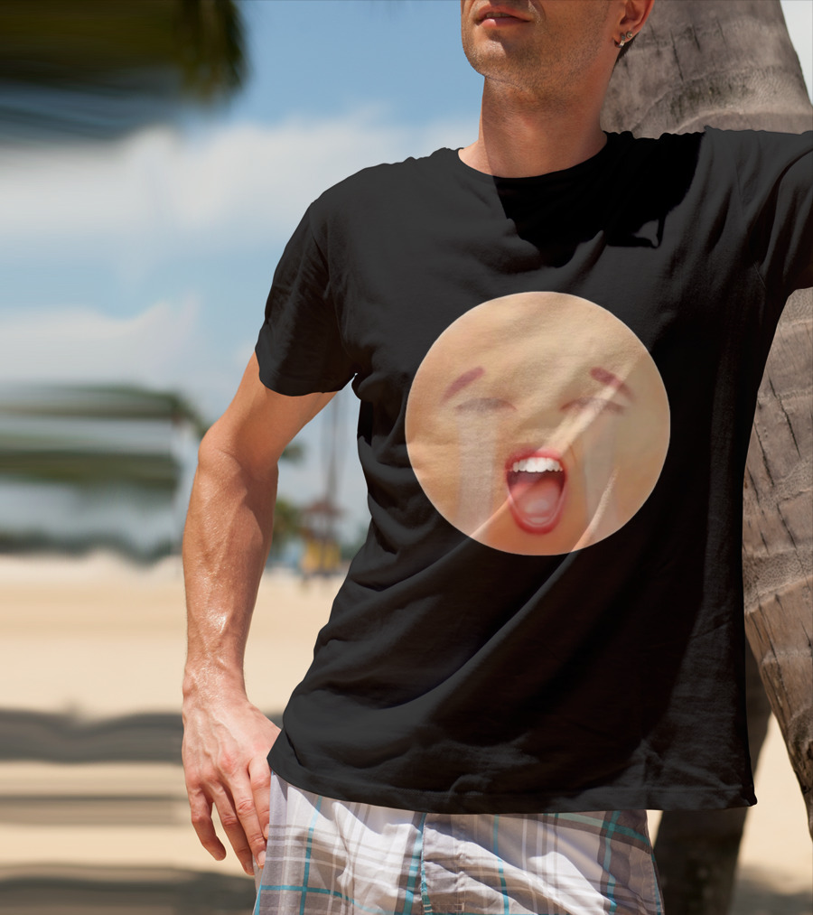 Cursed Crying Emoji Meme Face Hilarious Expression T-Shirt