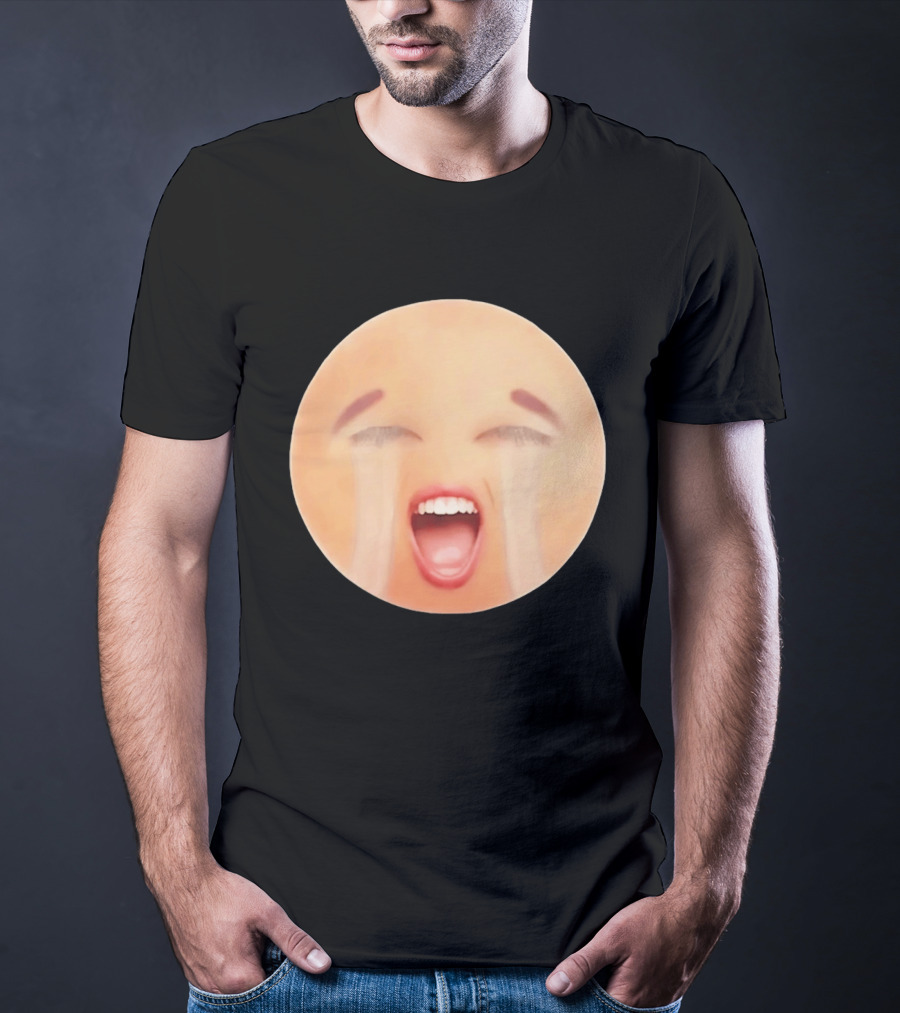 Cursed Crying Emoji Meme Face Hilarious Expression T-Shirt