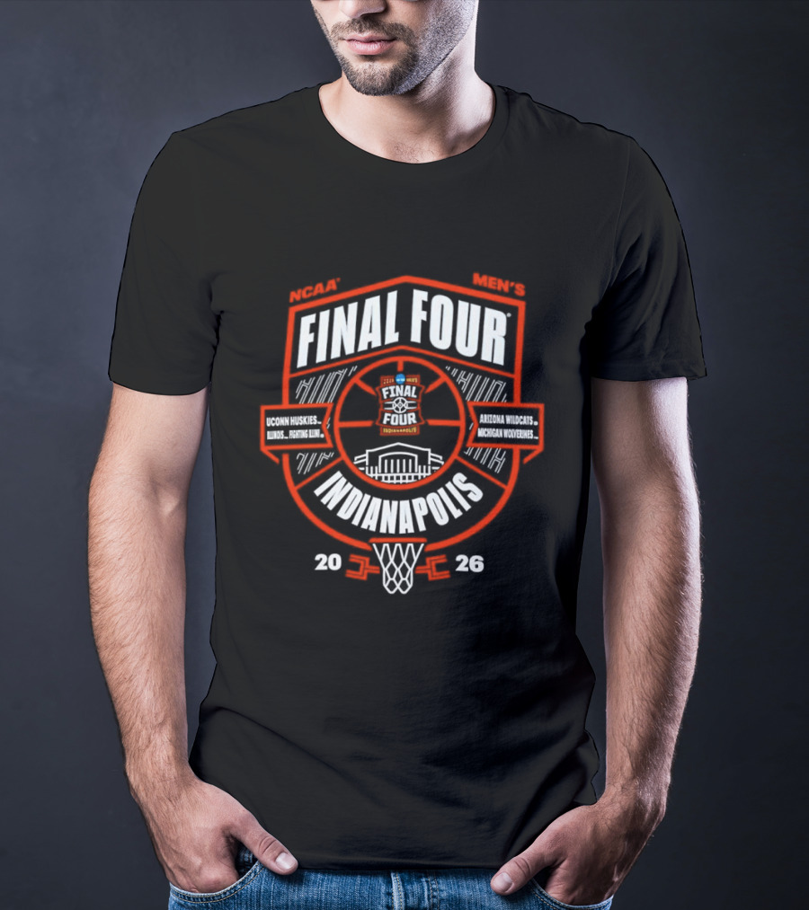 NCAA Men's Final Four Indianapolis 2026 Basketball Tournament T-Shirt