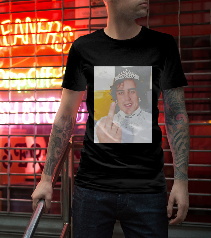 King Fernando Alonso Gesture Crown Jewel Humor T-Shirt